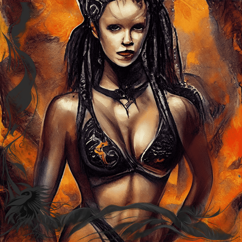 Scorpio Girl #2 static token preview
