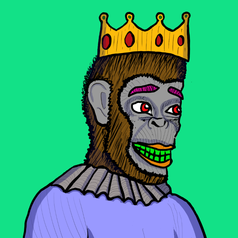 Clown Ape Club Tezos Ultra Superior-CACTUS #23 static token preview