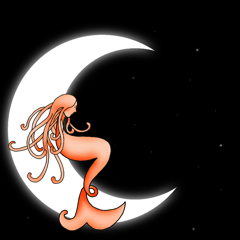 Mermaid & Moon #1 static token preview