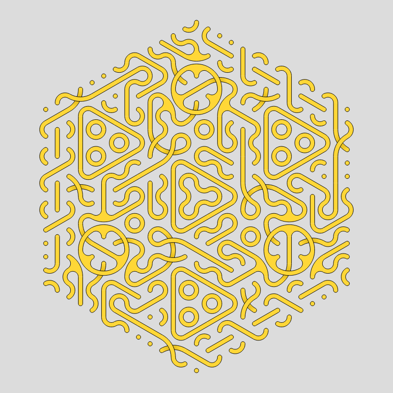 Truchet Threefold Symmetry #17 static token preview