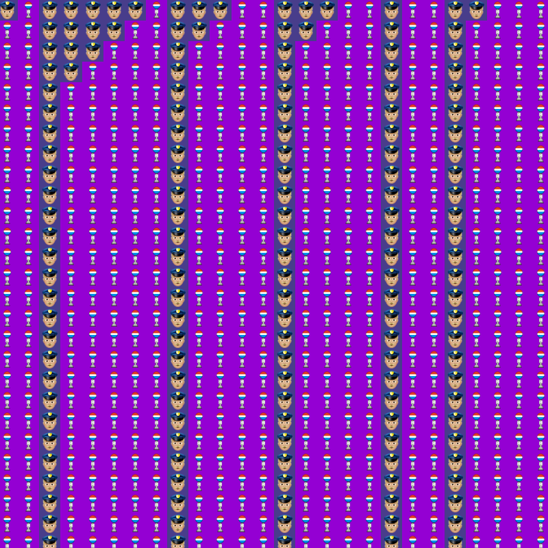 Elementary Cellular Emoji Automata #60 static token preview