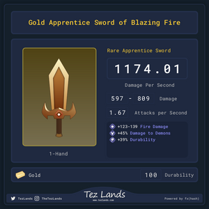 Tez Lands - Apprentice Sword project preview