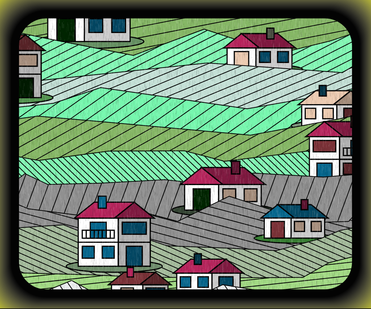 Rainy village #21 static token preview