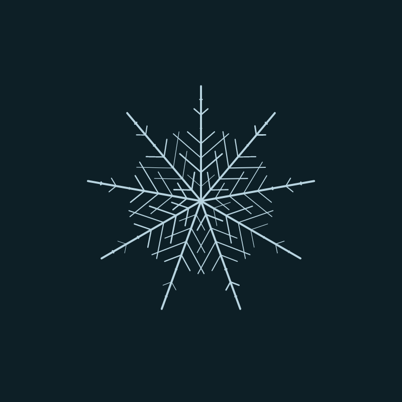 Minimalist Snowflakes #1 static token preview