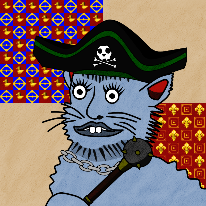 Famous Medieval Cat #23 static token preview