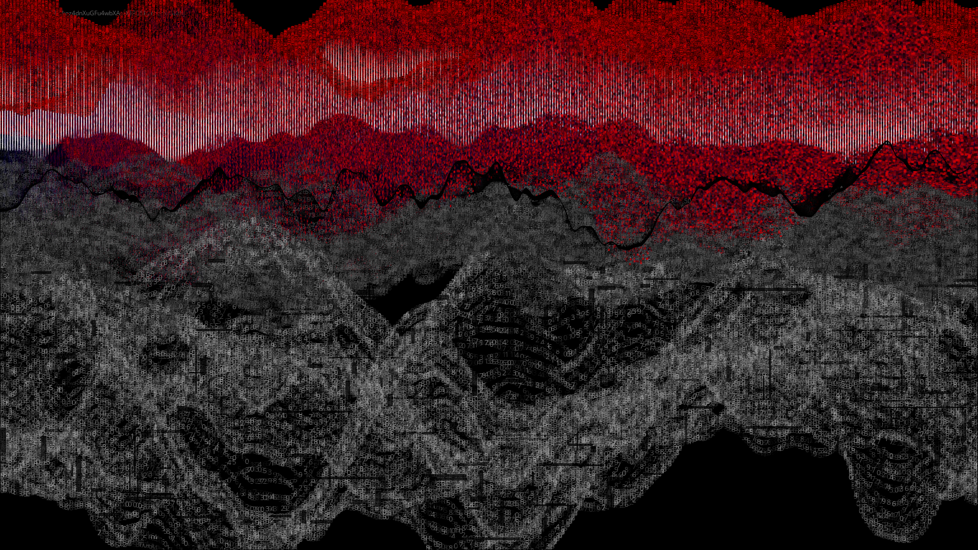 Pixel rain in a data landsacape #102 static token preview