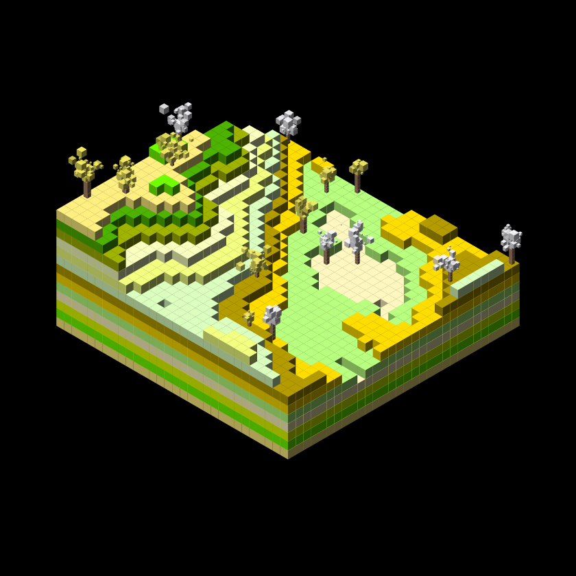 Pixel Topography #15 static token preview