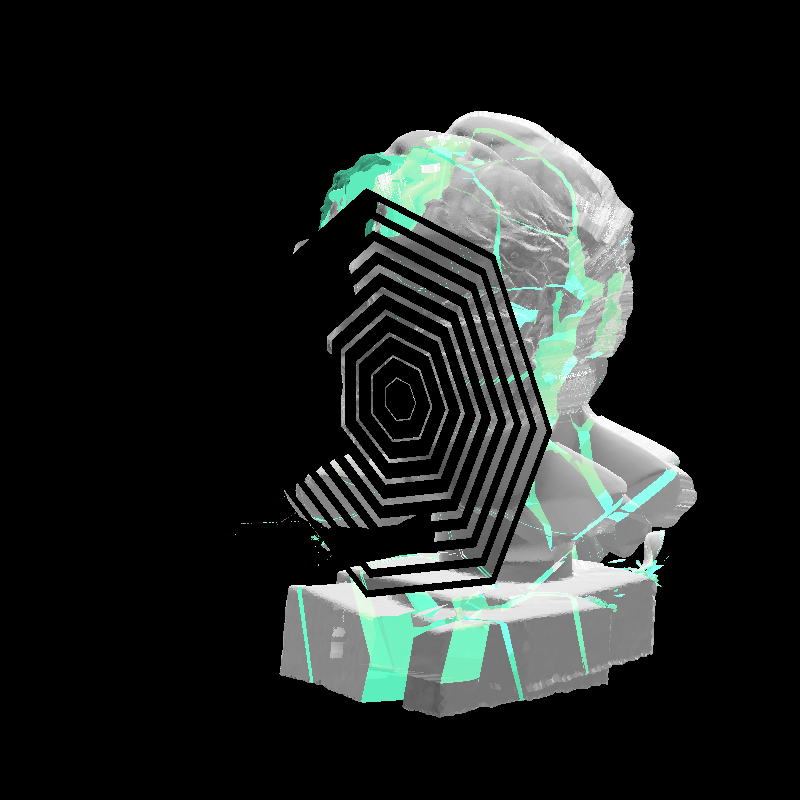 Exploding headz #10 static token preview