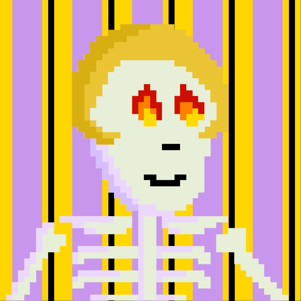 PIXEL SKULLETTI 1 #10 static token preview