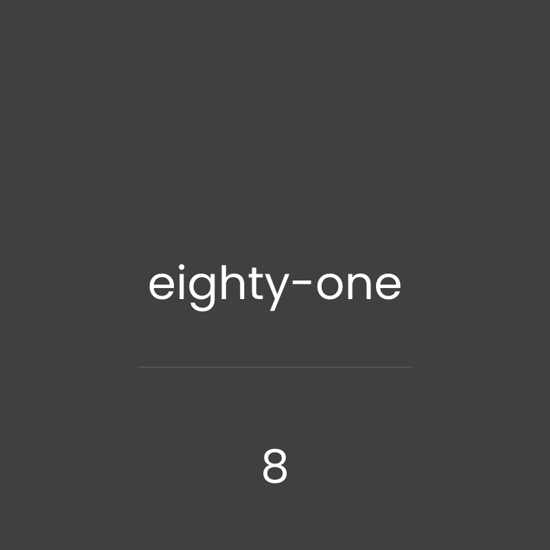 aoon - alphabetical order of numbers #8 static token preview