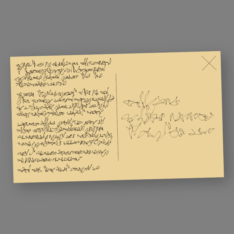 Unmailed Postcards #13 static token preview
