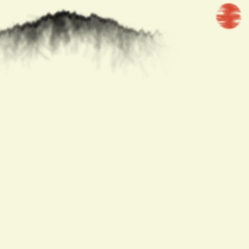 Sumi-E Mountains & Bamboo #13 static token preview