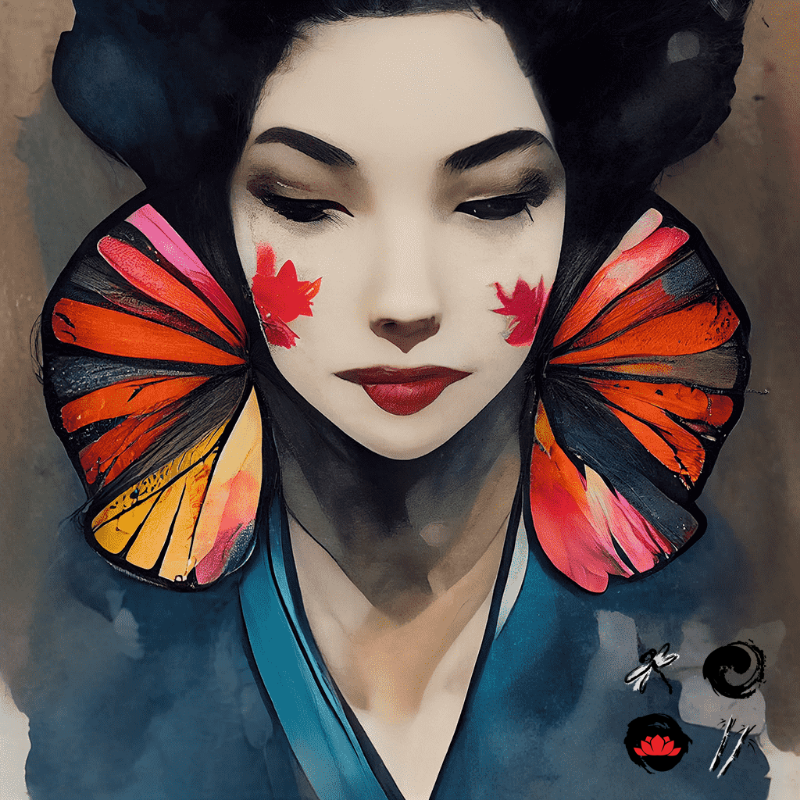 Butterfly Geisha #15 static token preview