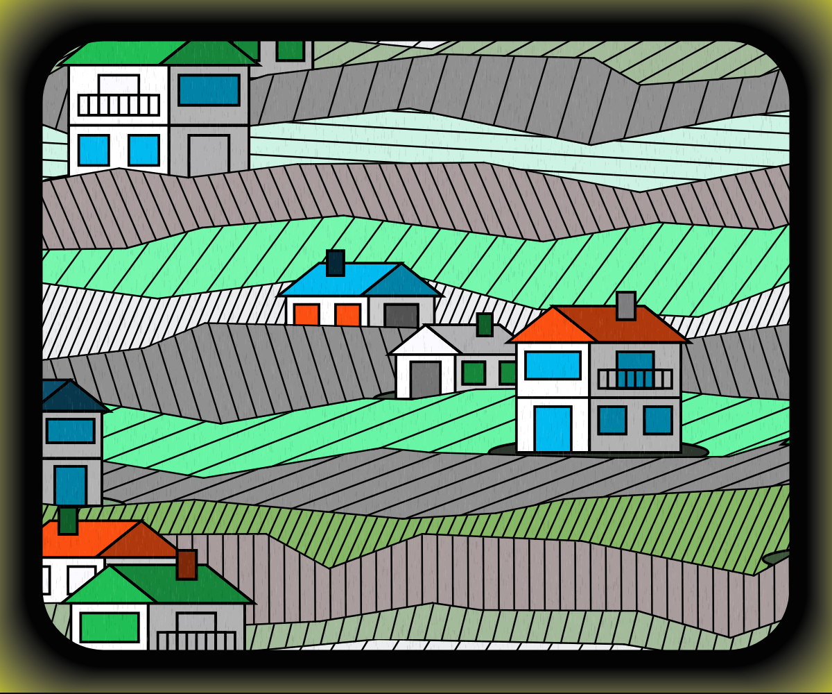 Rainy village #9 static token preview