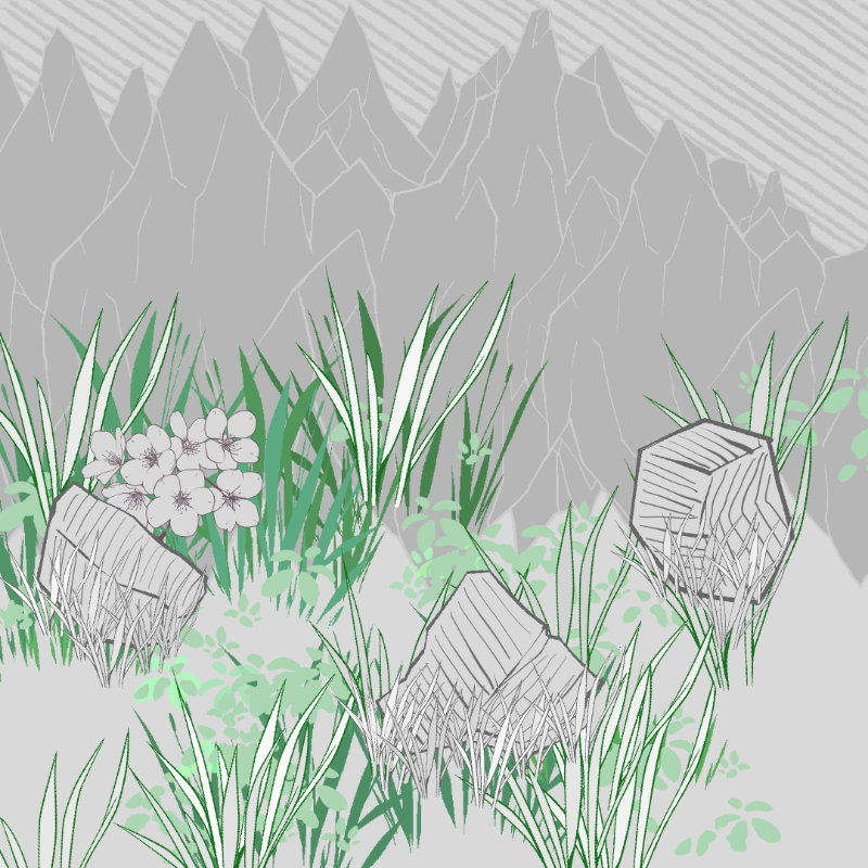 Wild Grass and Rubble #14 static token preview