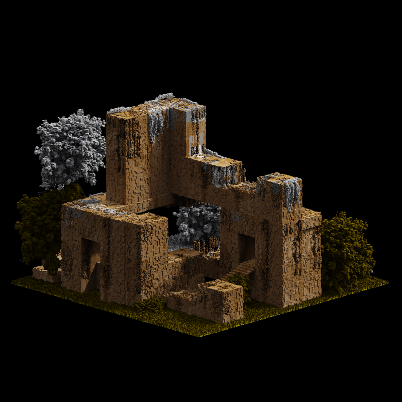 The voxel house #N1 #6 static token preview