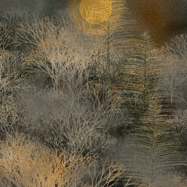 Moonlit Native Bush #11 static token preview