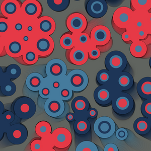Geometric colorful shapes project preview