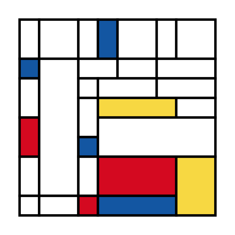 Mondrian squares #22 static token preview