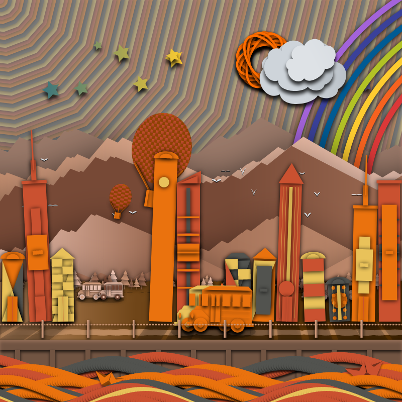 Paper Art 2.5D #6 static token preview