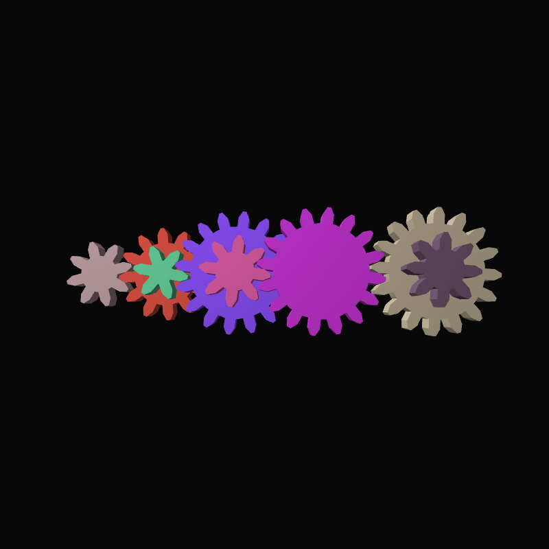 Mechanical gears #8 static token preview
