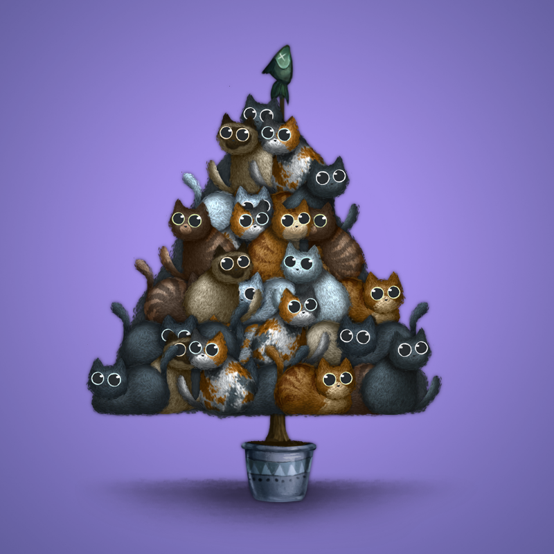 Fluffy Christmas Tree #21 static token preview