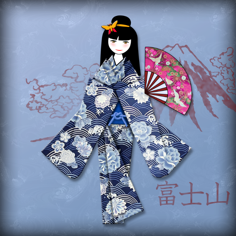 Origami Girls #102 static token preview