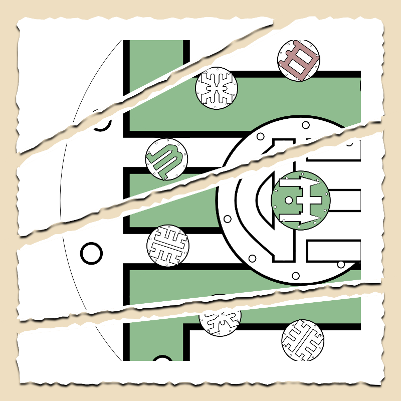 Fractals and fractures -"Alphabetic Signs" #11 static token preview