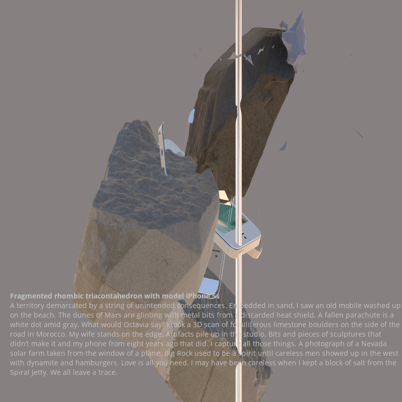 Fragmented triacontahedron with iPhone 5s #11 static token preview