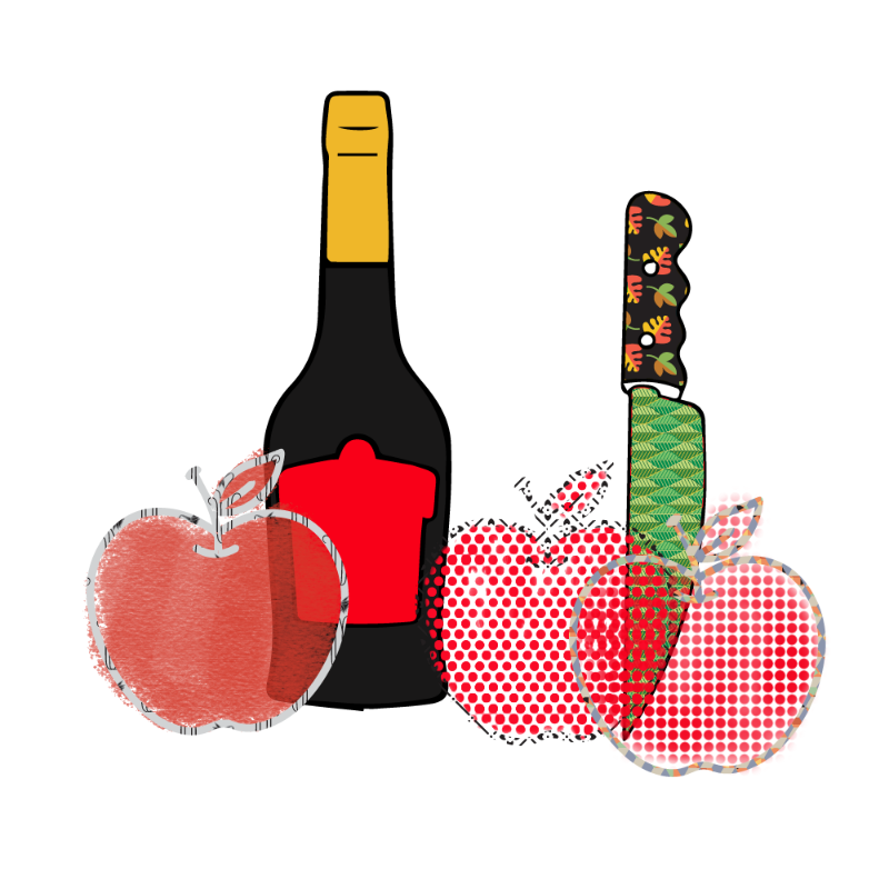 bottle and apples #17 static token preview