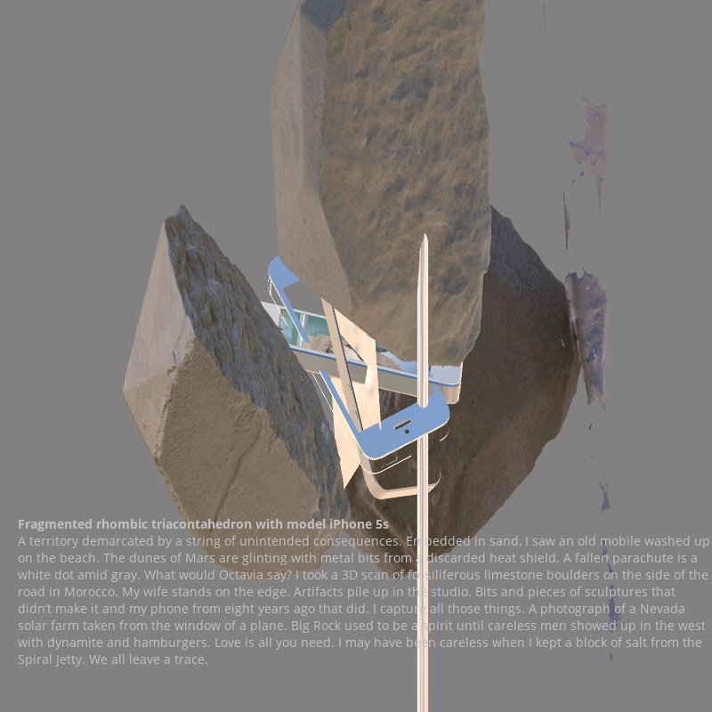 Fragmented triacontahedron with iPhone 5s #29 static token preview