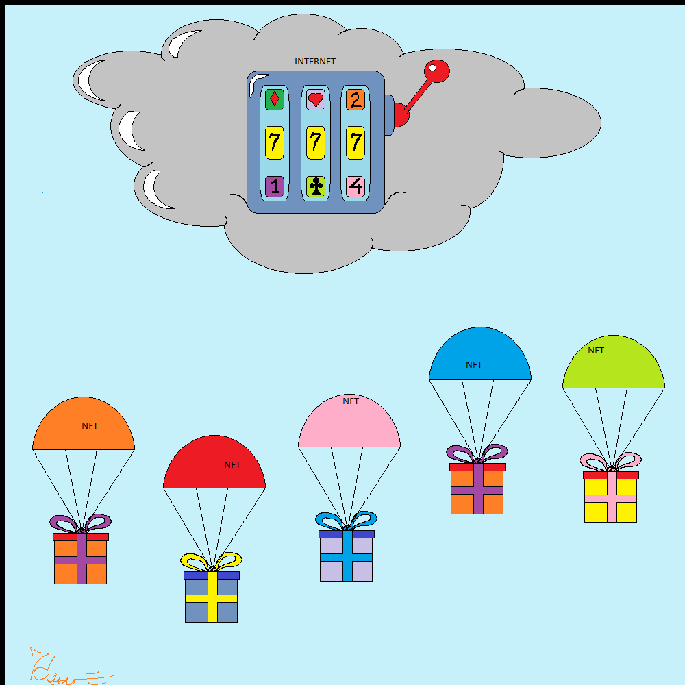 Rain of NFT airdrops #5 static token preview