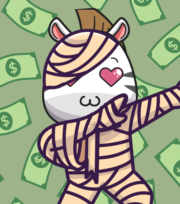 Baby Zebra Gang #9 static token preview