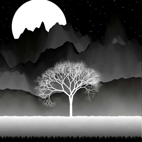 B&W Landscape #20 static token preview
