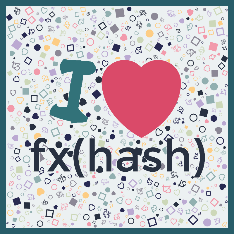 I Love Fxhash #21 static token preview