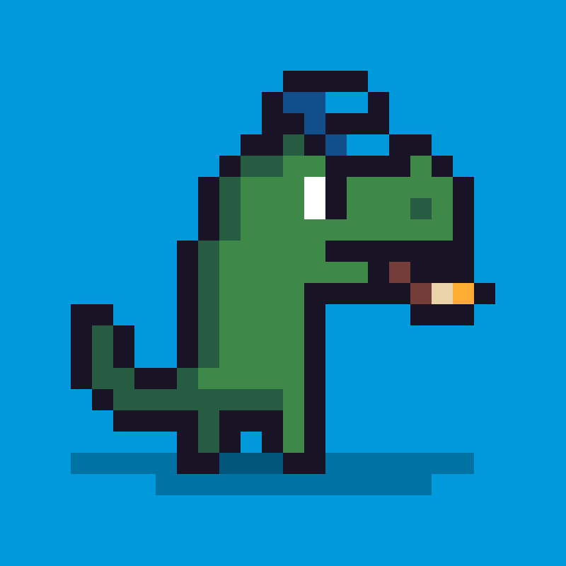 Pixel Dinos #4 static token preview