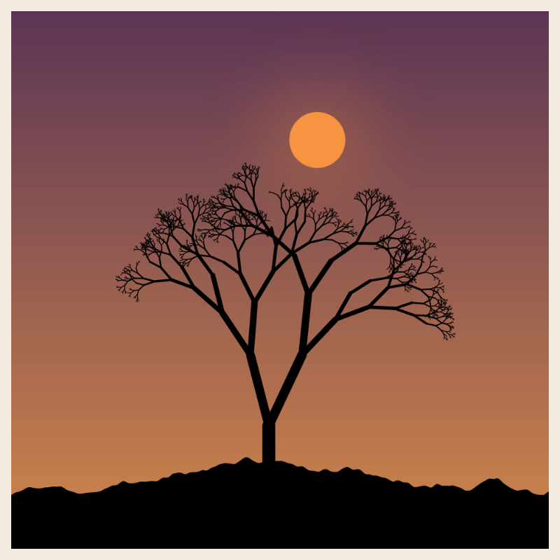 Sunset on cliff #8 static token preview