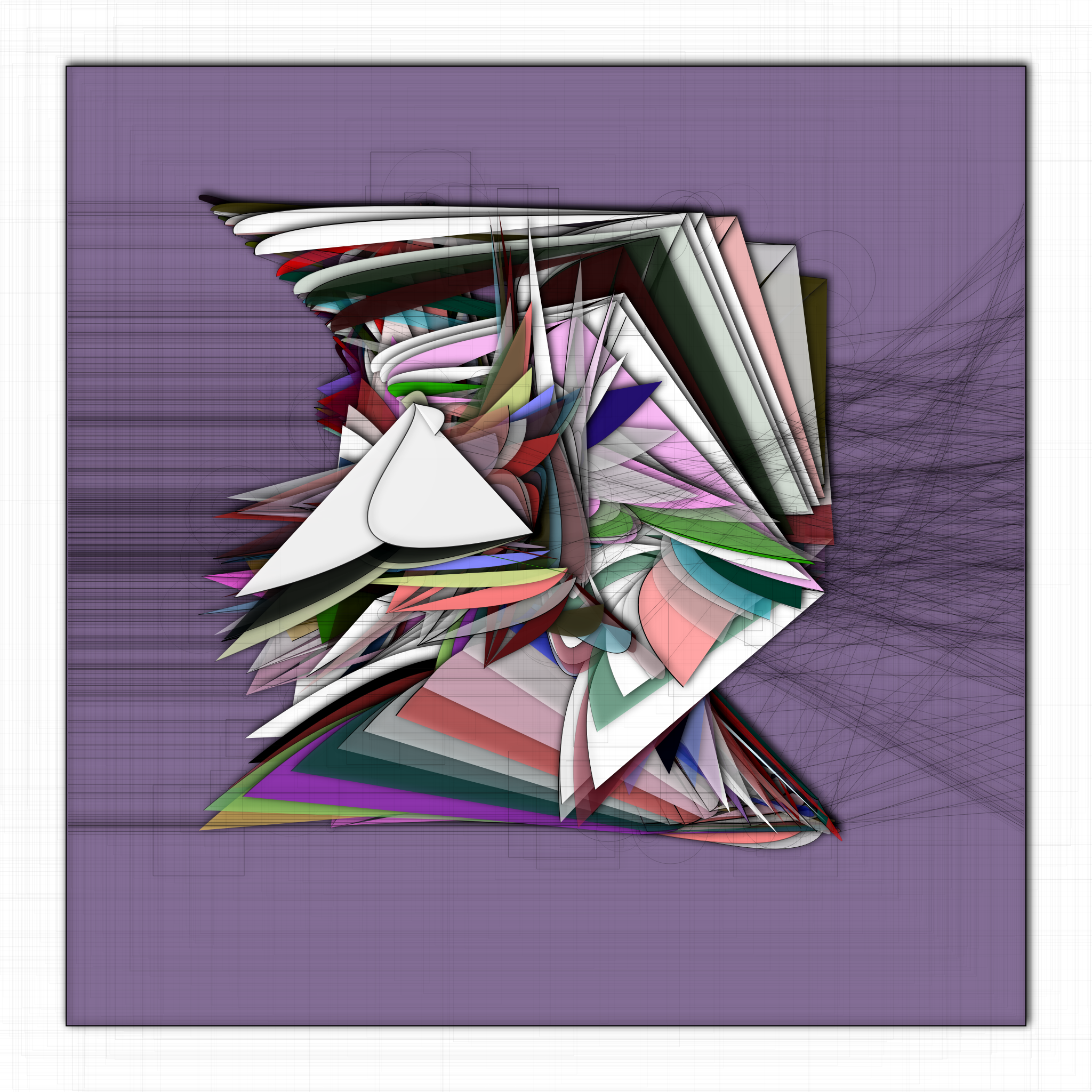 P5Js Thoughts V7 #4 static token preview