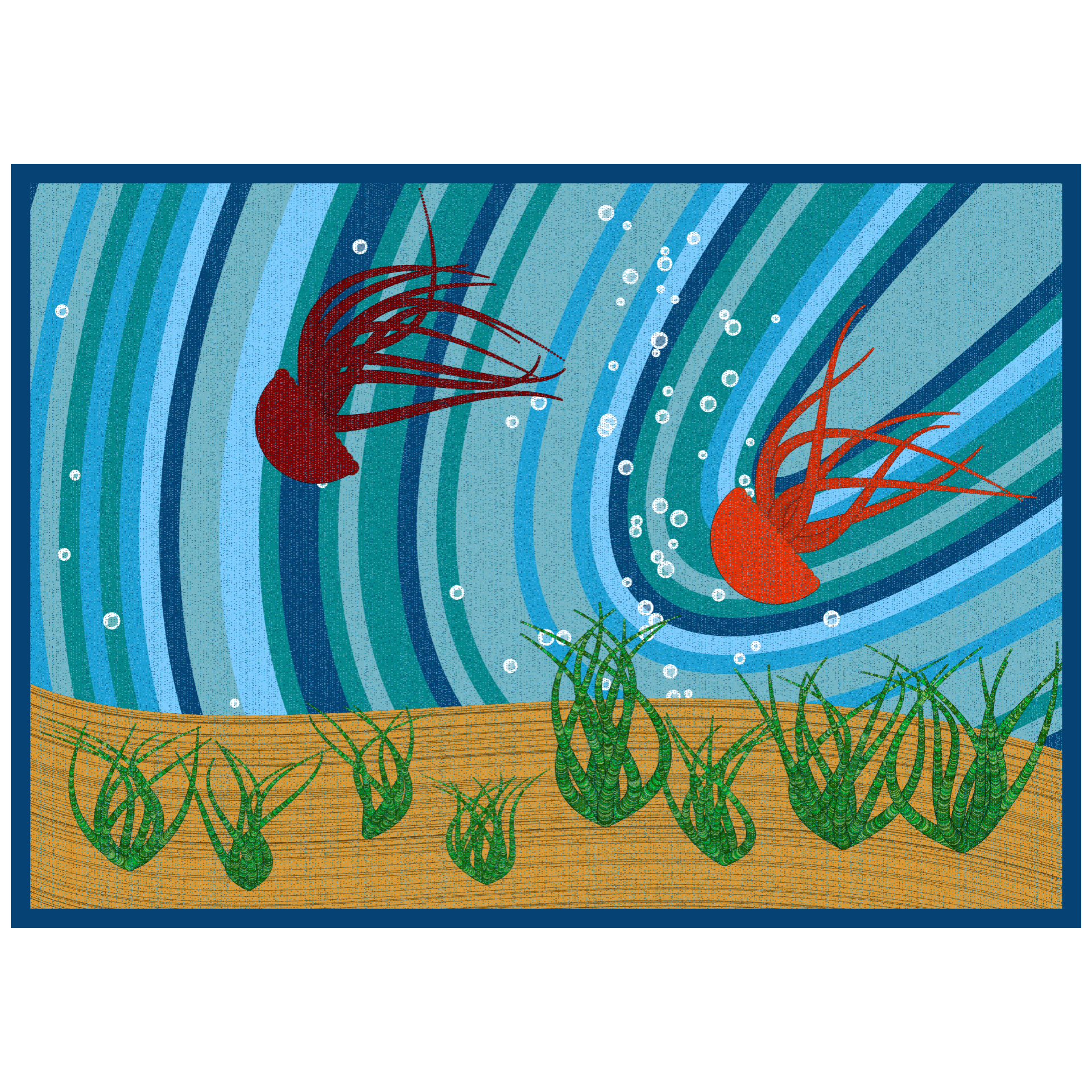 Bézier Aquarium 🦑 #30 static token preview