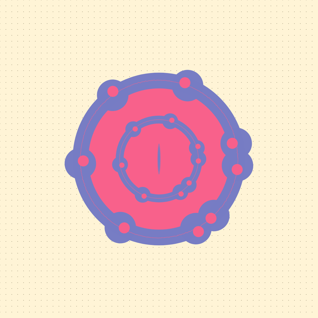 Circles on a dotted Grid #14 static token preview