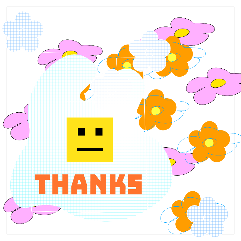 thanks bag and flowers #15 static token preview