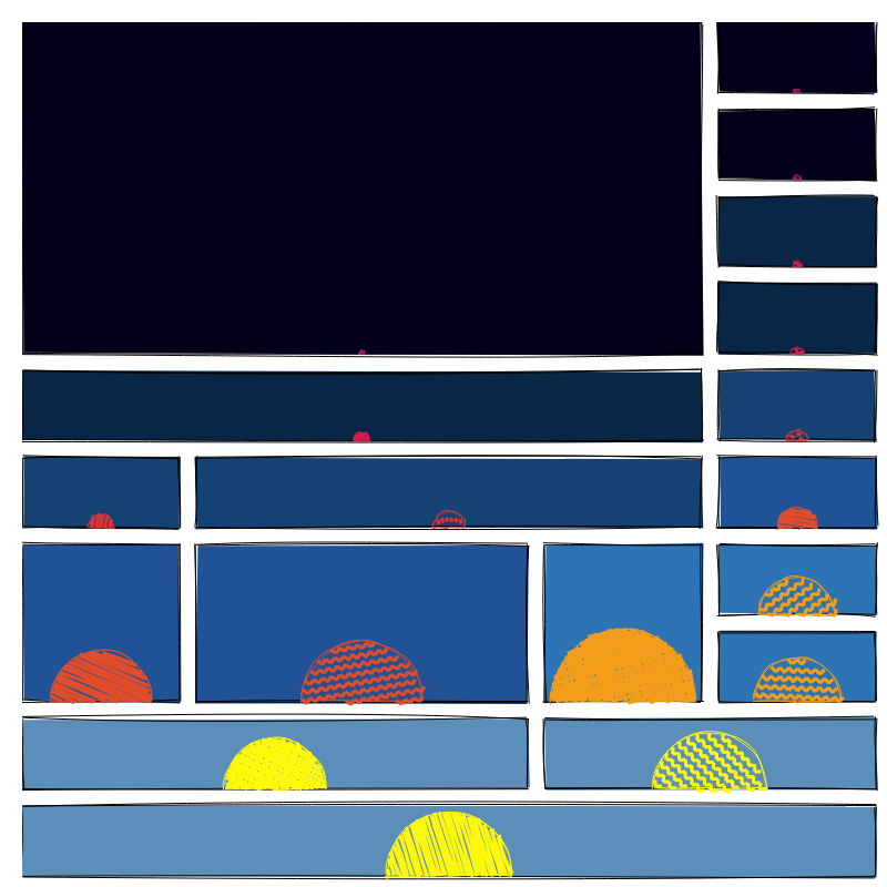 Strips layouts - rising sun #4 static token preview