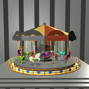 “Uncle Run” Fun Park: Carousel project preview