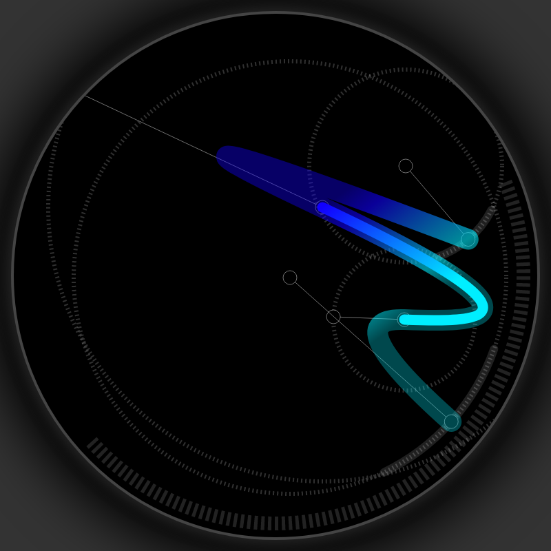 Neon Curves #17 static token preview
