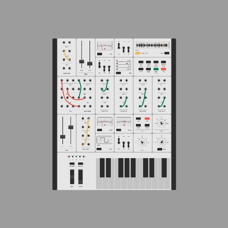 Modular synthesizer #11 static token preview