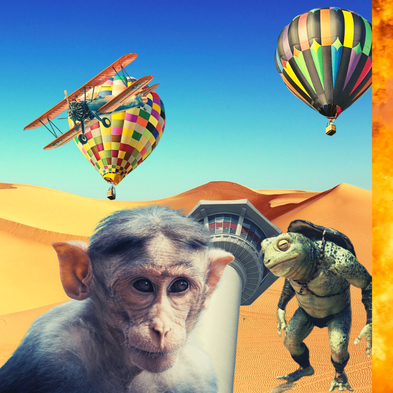 Banana & Pepe on mysterious trips #3 static token preview