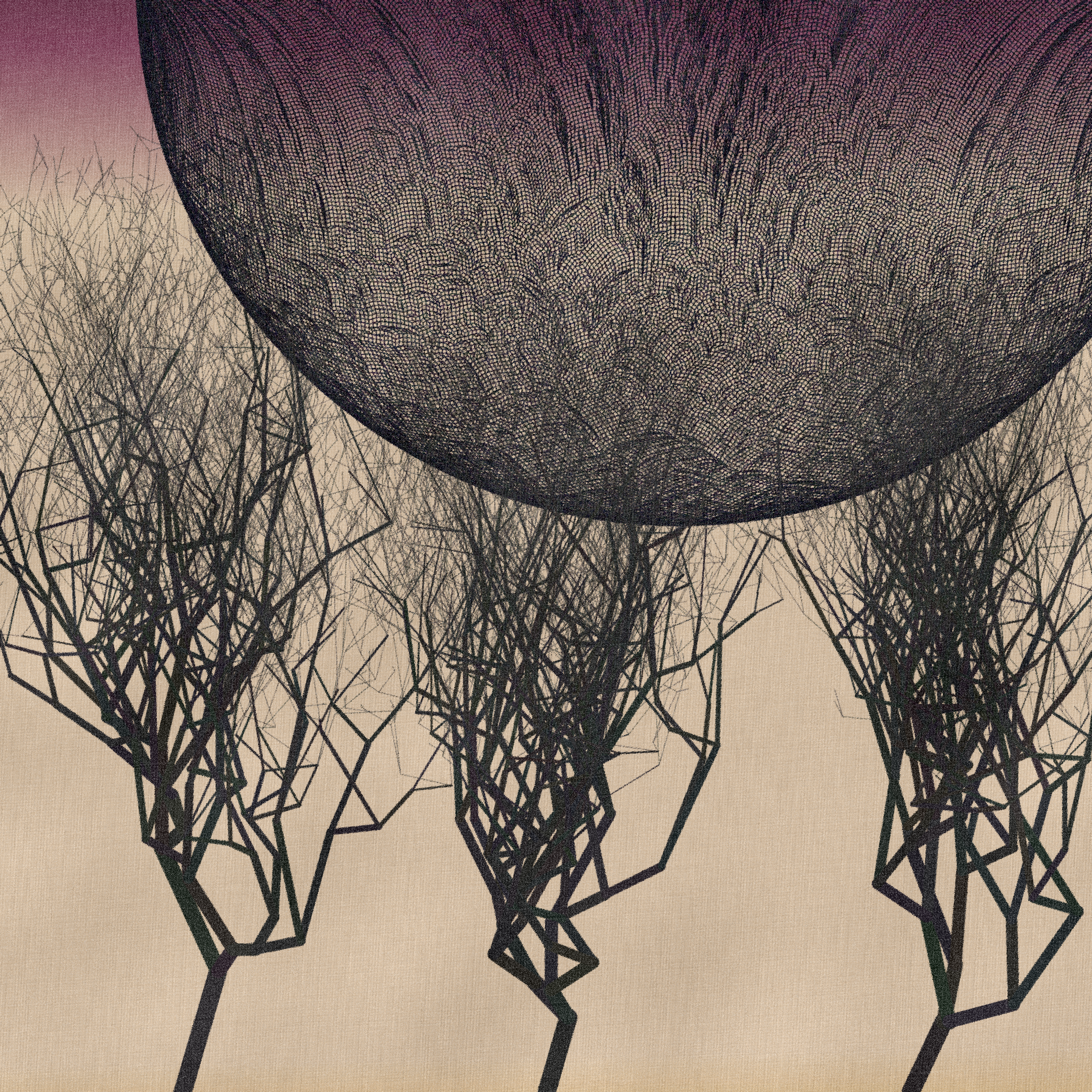 Three dead trees on earth #9 static token preview
