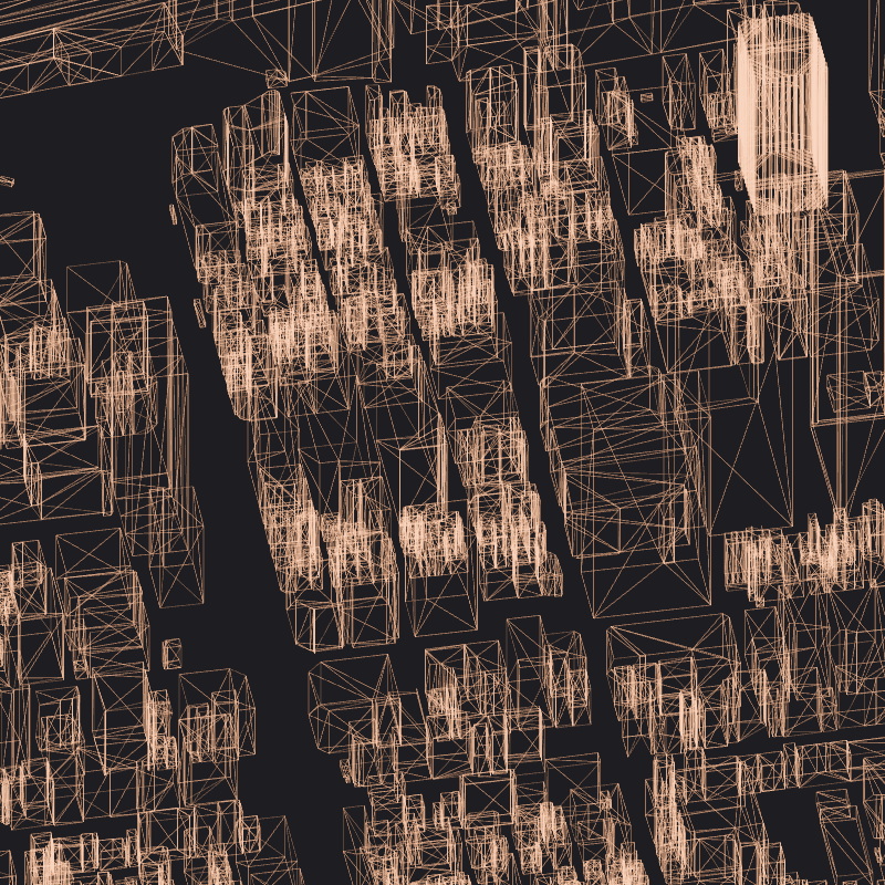 Wireframe City: Tokyo Shibuya #22 static token preview
