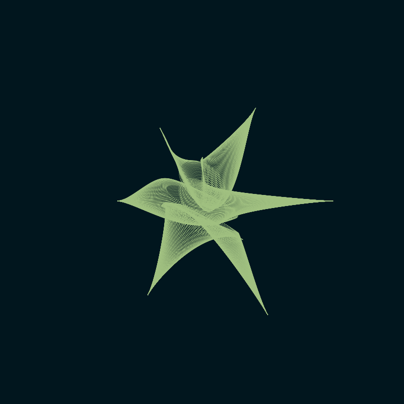 Bezier Stars #8 static token preview