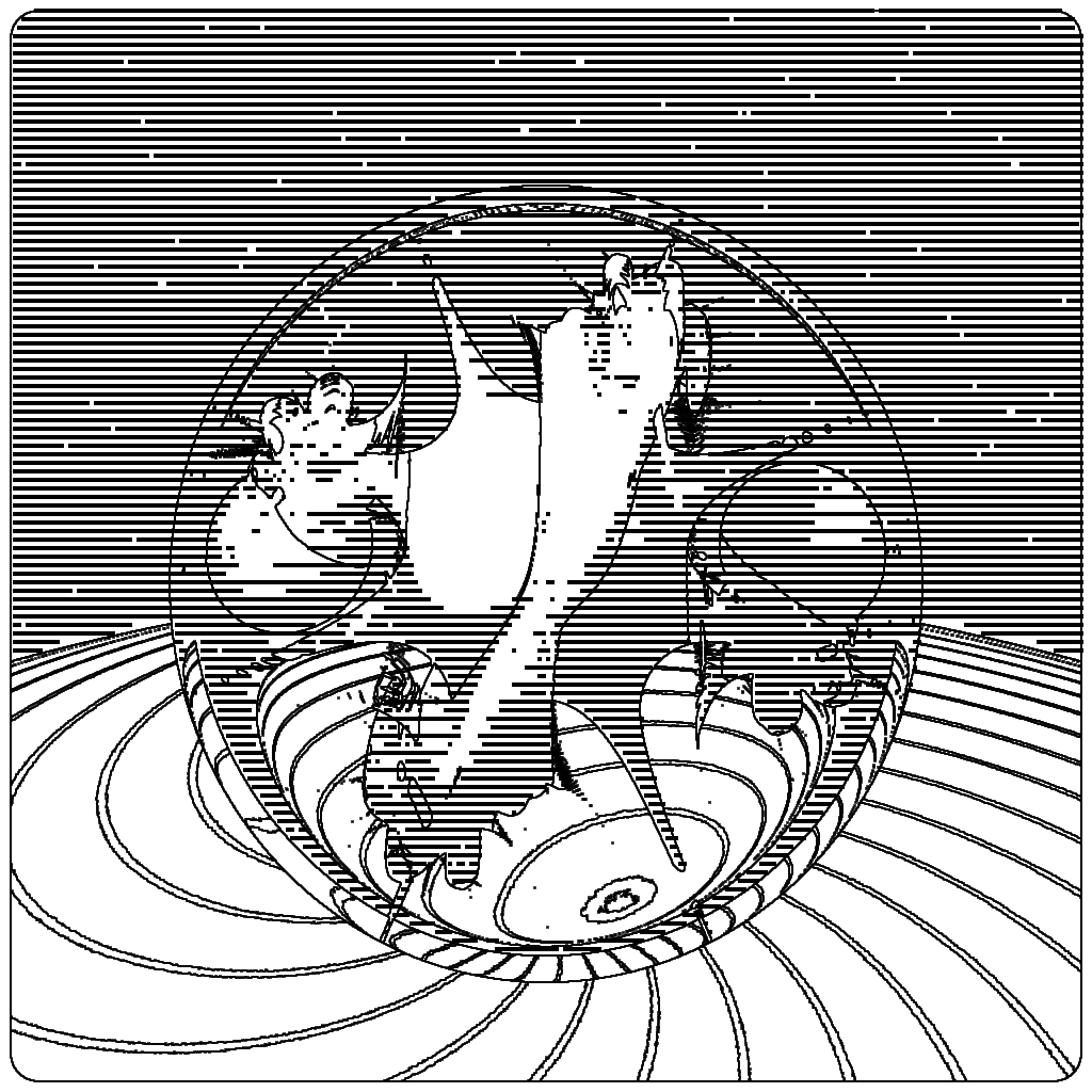 LL21 Mac Plus Fractal-in-a-Globe #15 static token preview
